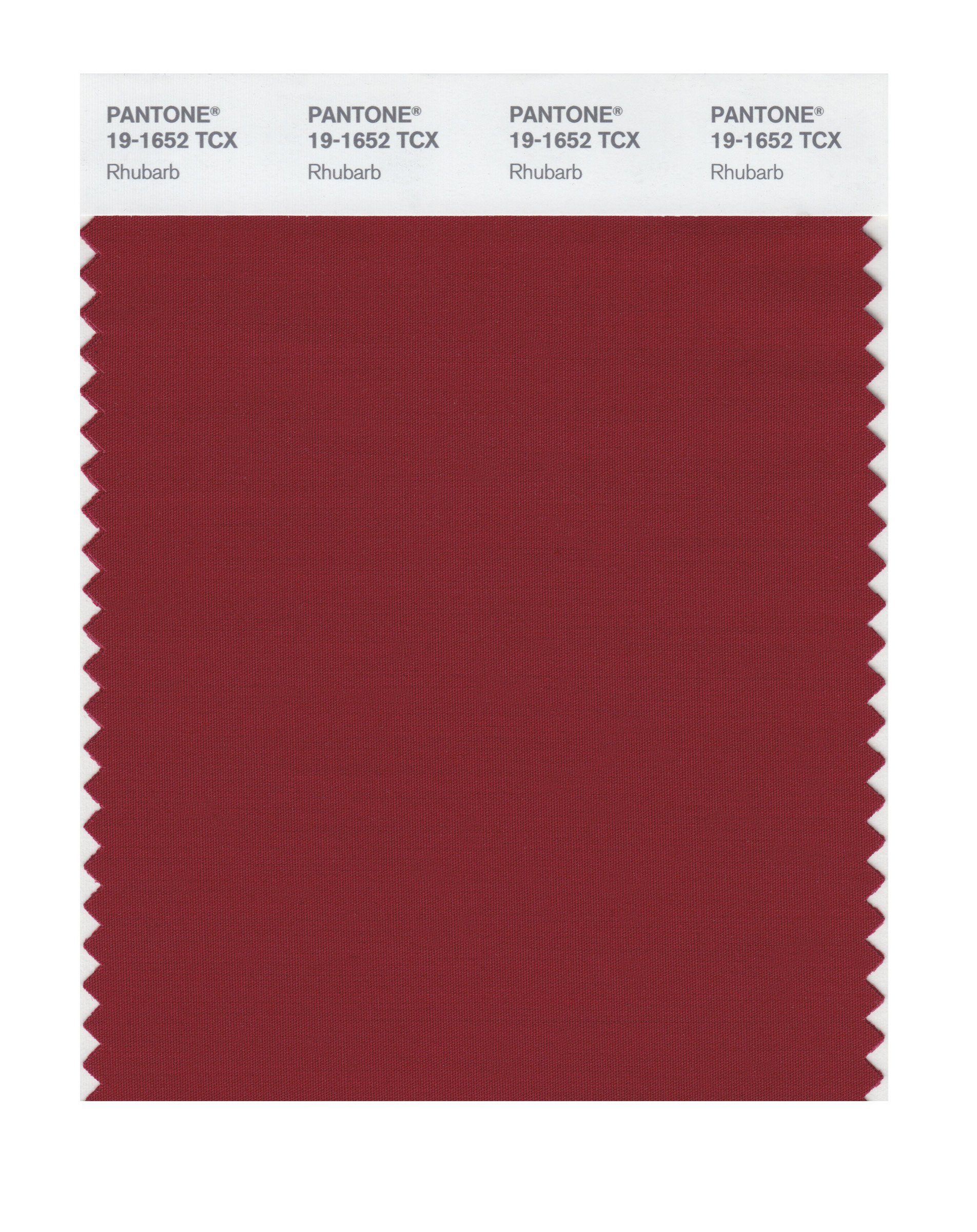 Pantone 19-1652 TCX Smart Color Swatch Card, Rhubarb - House Paint